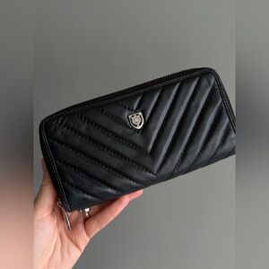 Black leather wallet Antonio Biacci